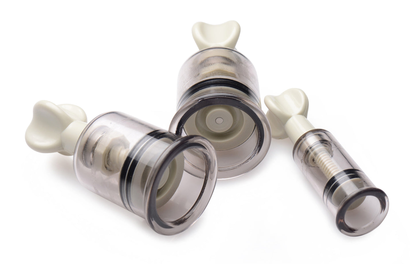 XR Brands Clit and Nipple Suckers Set – Clear – Suction Device