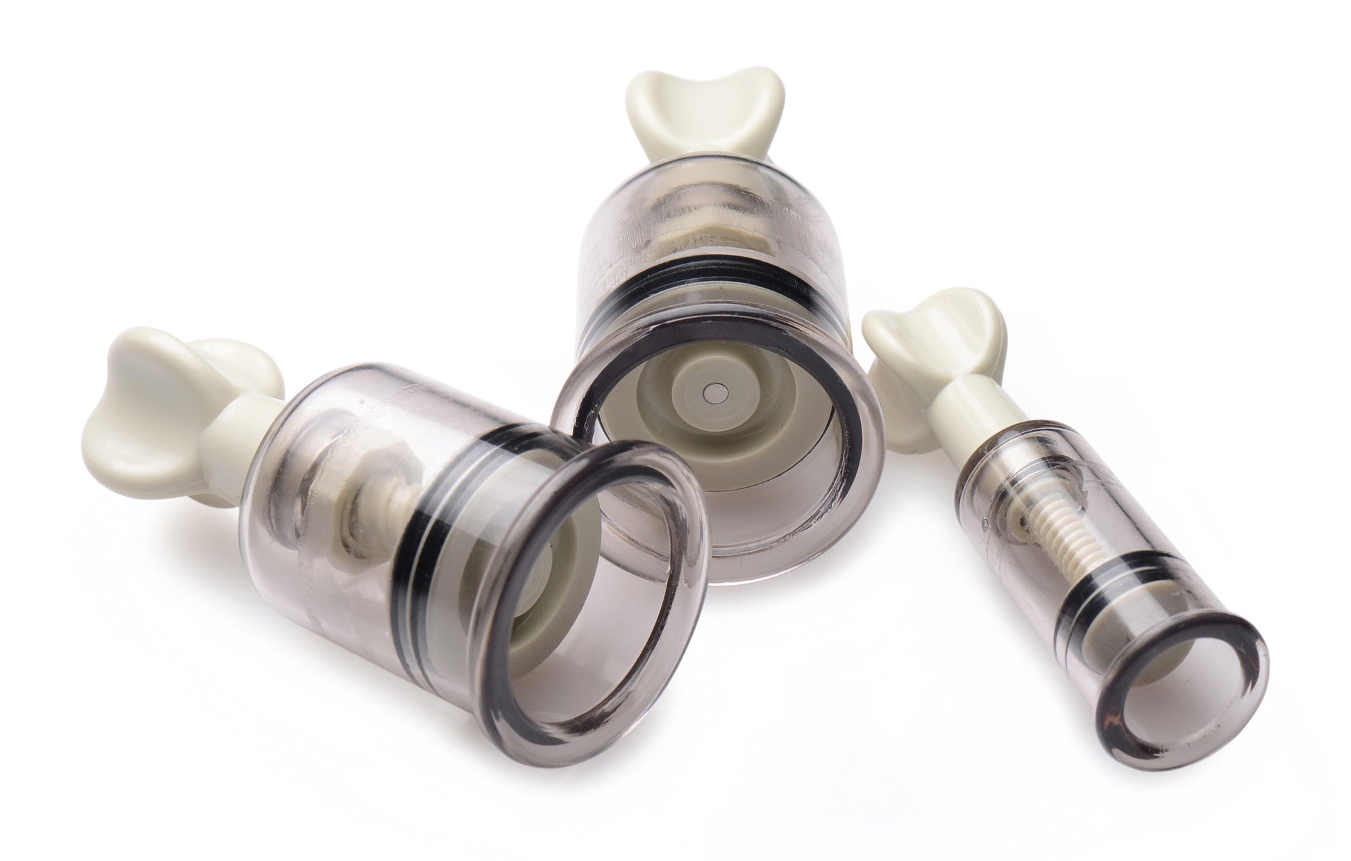 XR Brands Clit and Nipple Suckers Set – Clear – Suction Device
