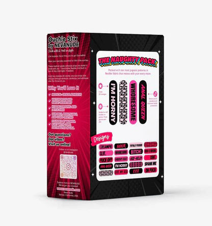 Neva Nude Naughty Naughty XXX Ouchie Stix 40-Count Latex-Free Bandages – Multicolor