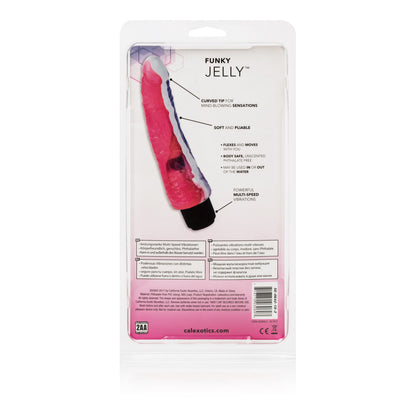 CalExotics Funky Jelly Vibe 7.5 Inch Multi-Speed Vibrator - Pink/Purple