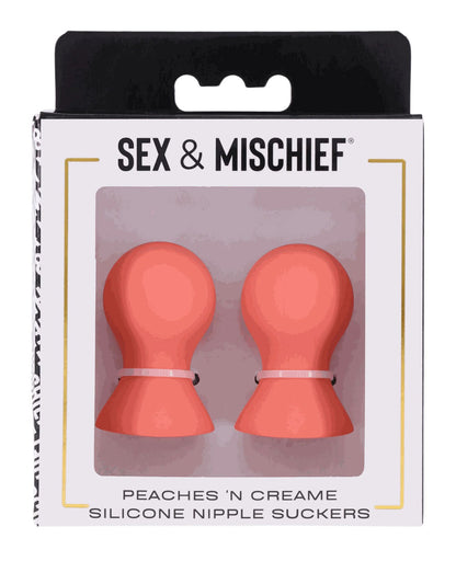 Sportsheets Peaches 'N Creame Silicone Nipple Suckers - Peach