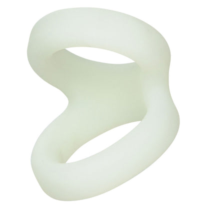 CalExotics Alpha Liquid Silicone Snug Tugger - Glow-in-the-Dark Scrotum Support Ring - Clear