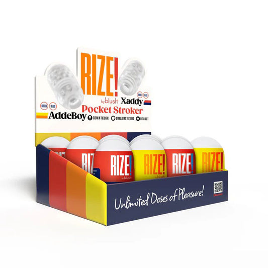 Rize The Pill Mini Stroker - 12 Pack Display