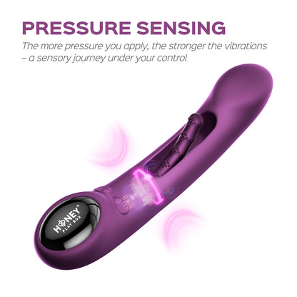 Honey Play Box Tempo App-Controlled Tapping G-Spot Vibrator – Purple