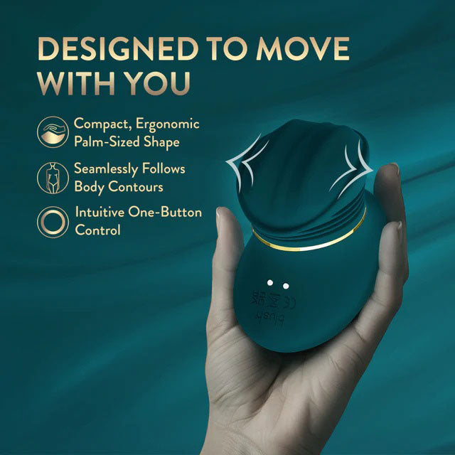 Blush Collection Riana Clitoral Stimulator – Dark Teal