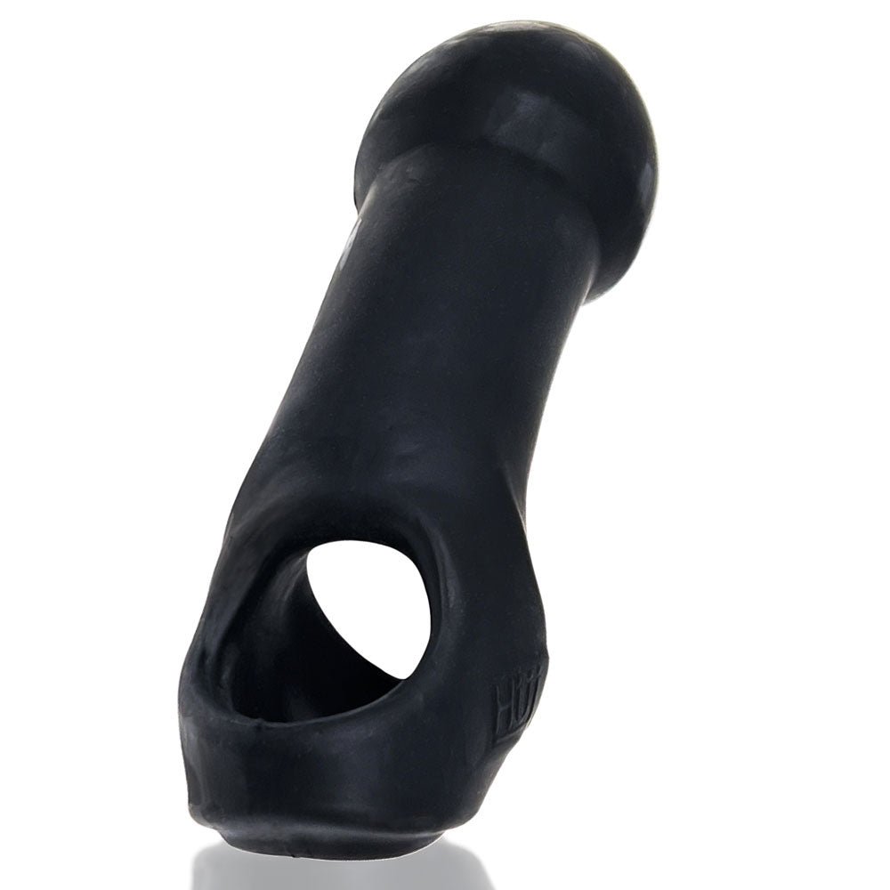 Oxballs Double Thruster - Silicone Strap-On Cock Sling for Double Penetration - Black