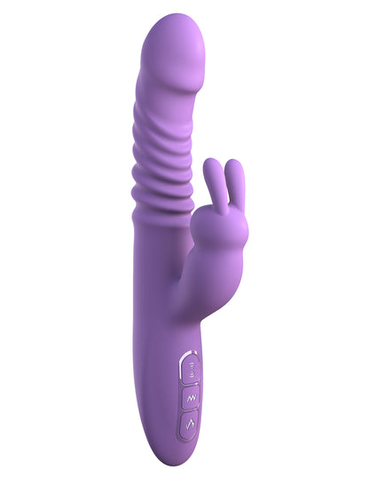 Pipedream Her Thrusting Silicone Rabbit – Purple – Multi-Function Vibrator