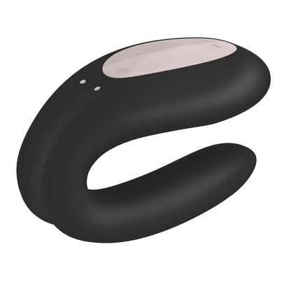 Satisfyer Double Joy Couple's Vibrator – Black – App Controlled
