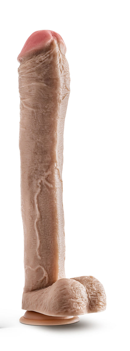 Dr. Skin Mr. Ed 13-Inch Dildo with Suction Cup Base - Beige