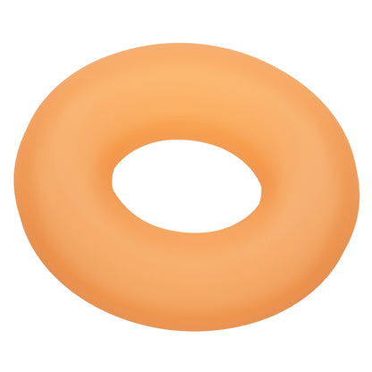 CalExotics Alpha Glow-in-the-Dark Liquid Silicone Prolong Medium Ring – Orange