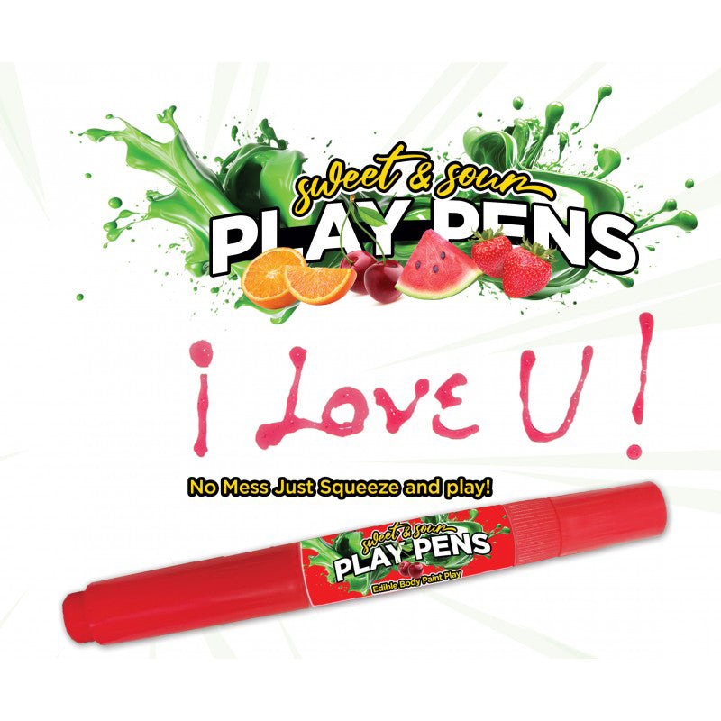Hott Products Sweet and Sour Play Pens 4 Pack – Edible Ink – Multi