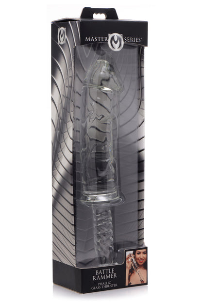 Battle Rammer Phallic Glass Thruster – Clear – 11 Inches