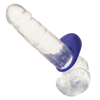 CalExotics Closer Intimate Rechargeable Ring Embrace - Purple - Multi-Speed Waterproof Vibrating Ring