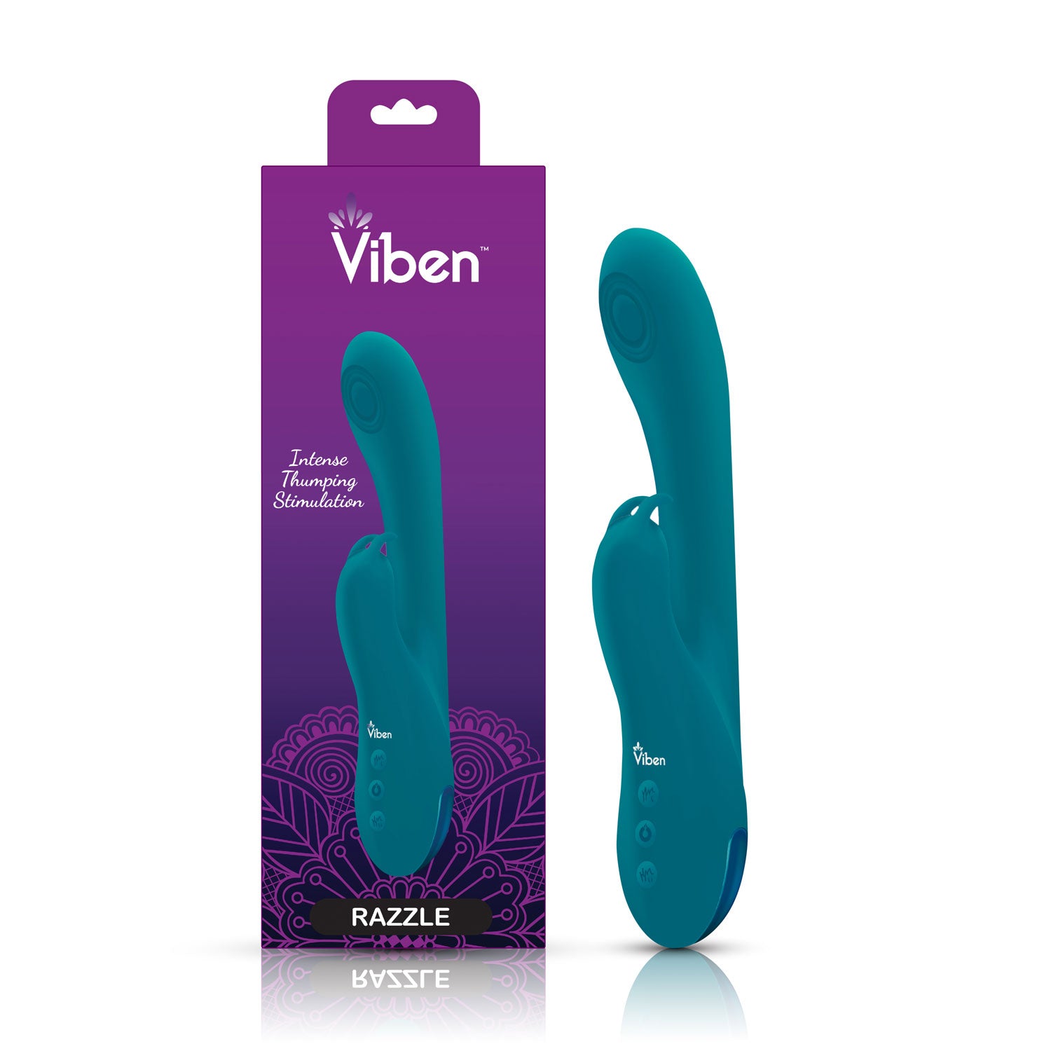 Razzle Thumping Rabbit - G-Spot Vibrator with Thumping Function - Ocean