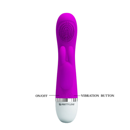 Pretty Love Christ Come Hither Rabbit Vibrator - Purple