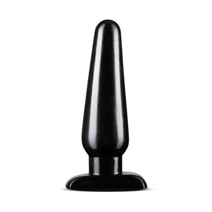 Anal Adventures Basic Anal Plug - Large - Tapered Design - Black