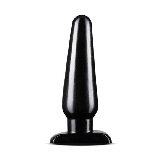 Anal Adventures Basic Anal Plug - Large - Tapered Design - Black