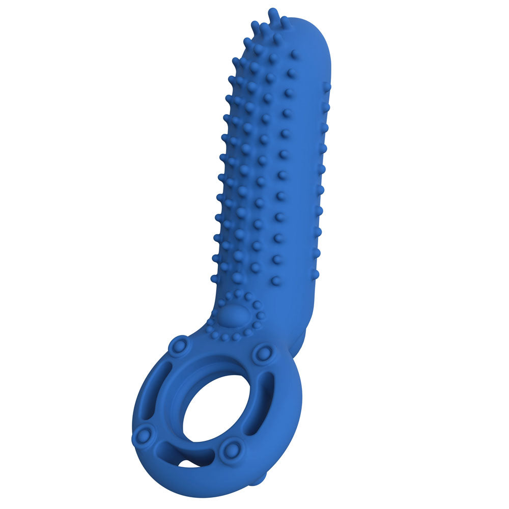 Screaming O Rechargeable O Yeah Silicone Vibrating Ring – Blue