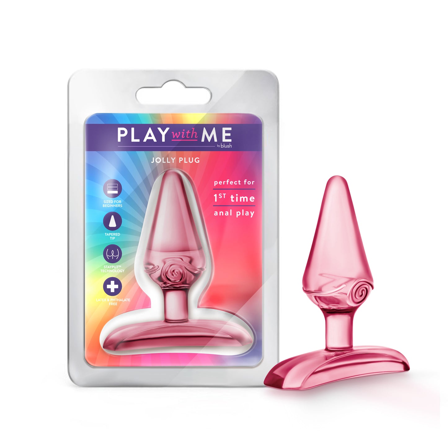 Blush Jolly Plug Anal Toy for Beginners – Pink