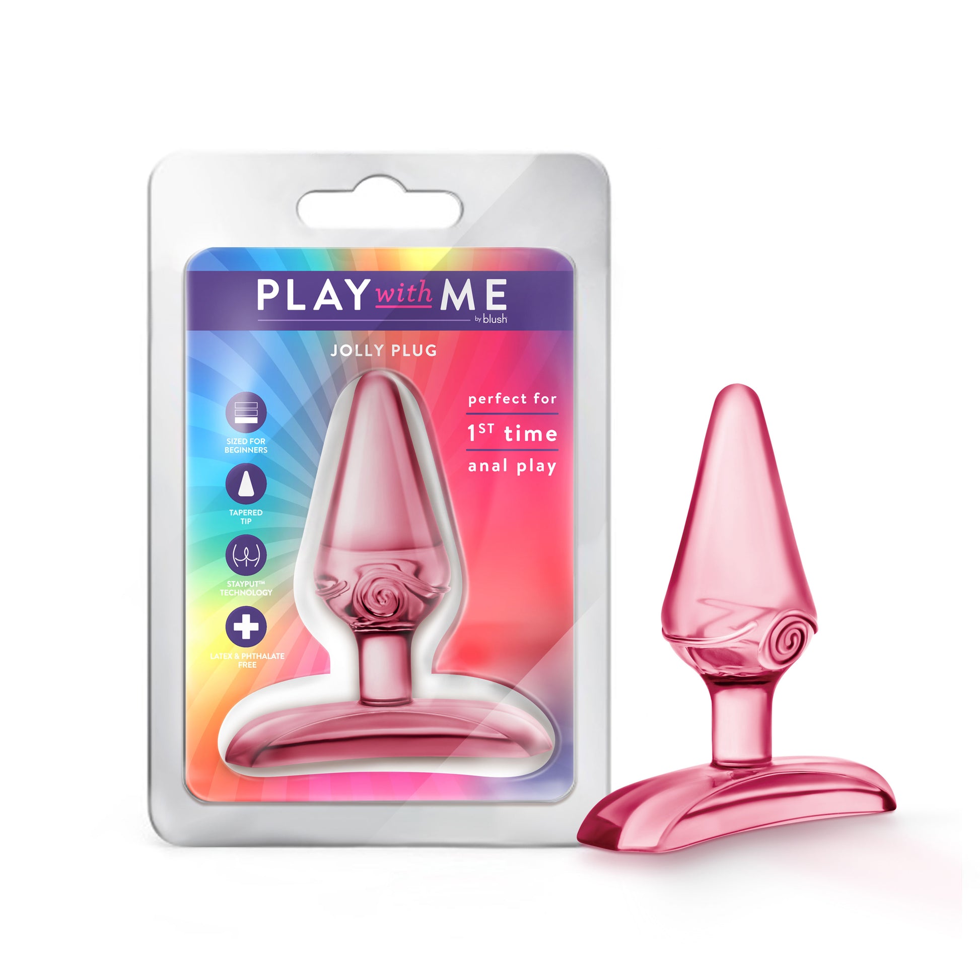 Blush Jolly Plug Anal Toy for Beginners – Pink