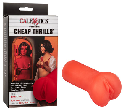 Cheap Thrills The She Devil Stroker – Red – Closed-End Design