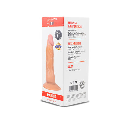 Camtoyz Raider Realistic Dildo with Suction Cup - Beige