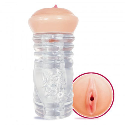 Icon Brands Hey 19 Clear Stroker - Realistic Male Masturbator - Beige
