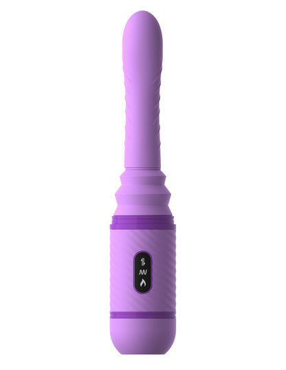 Pipedream Fantasy for Her Love Thrust-Her Thrusting Warming Vibrator - Purple