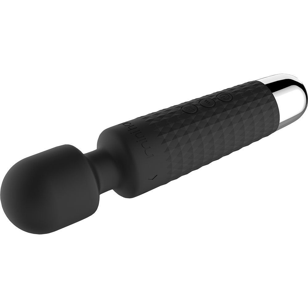 Viben Mini Halo Midnight Rechargeable Wand Massager - Black