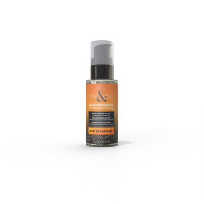 Me and You Massage Oil Lust in Paradise – Pheromone Infused, 2oz