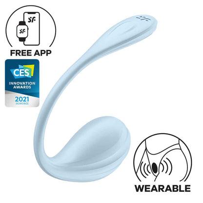 Satisfyer Smooth Petal G-Spot Vibrator – Light Blue
