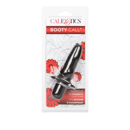 CalExotics Booty Call Booty Buzz Silicone Vibrating Probe – Black