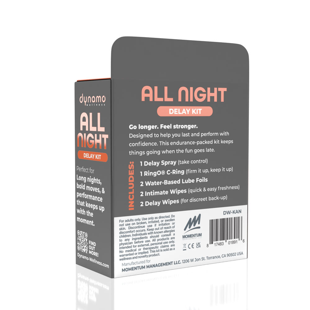 Screaming O All Night Intimacy Kit – Includes Delay Spray, C-Ring, and Lubricants