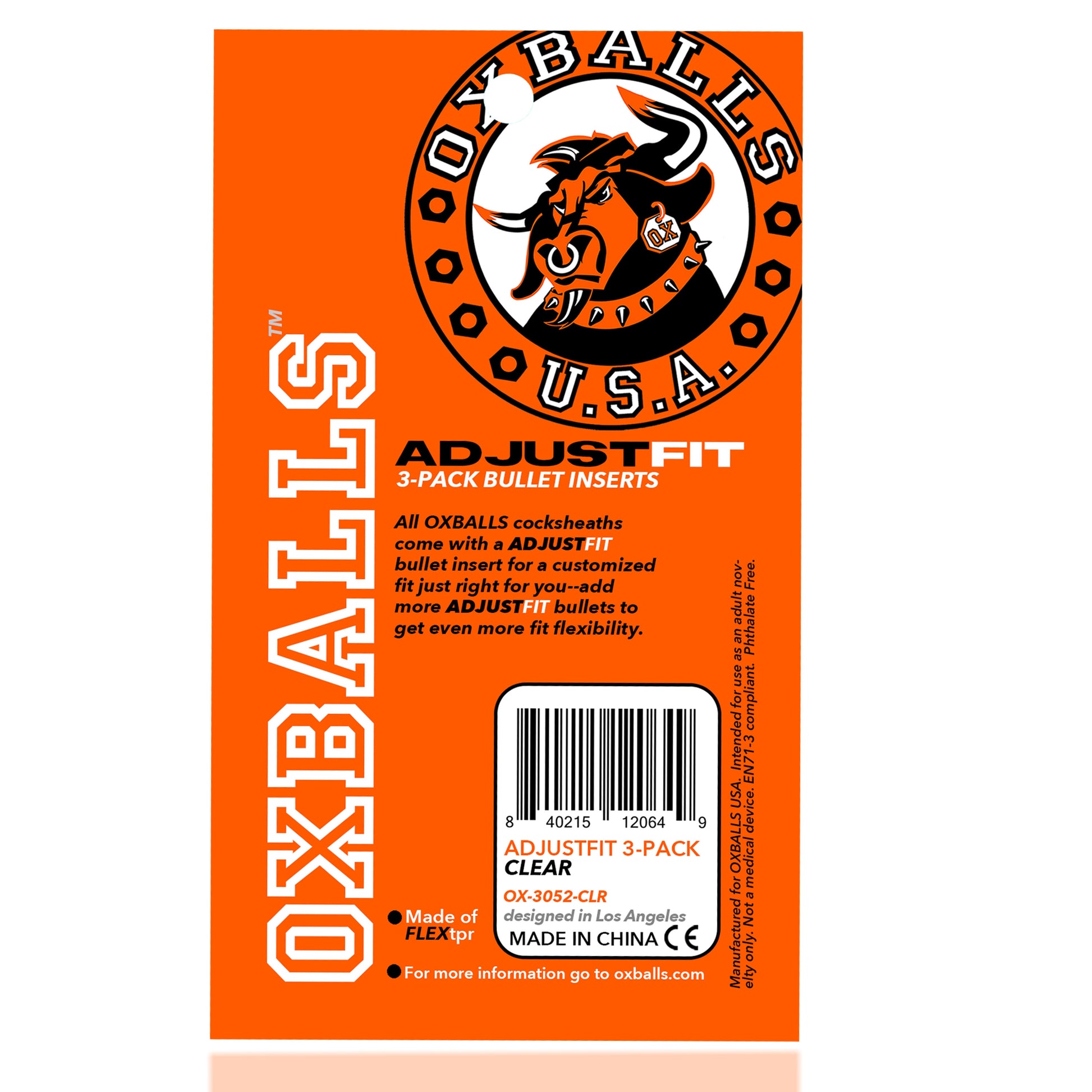 Oxballs Adjustfit 3 Pack Cocksheath Inserts – Clear