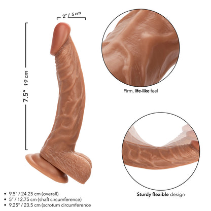 CalExotics Working Stiff The Personal Trainer 7.5" Dildo - Brown