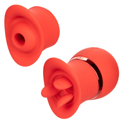 CalExotics French Kiss Suck and Play Interchangeable Set – Red – Multi-Function