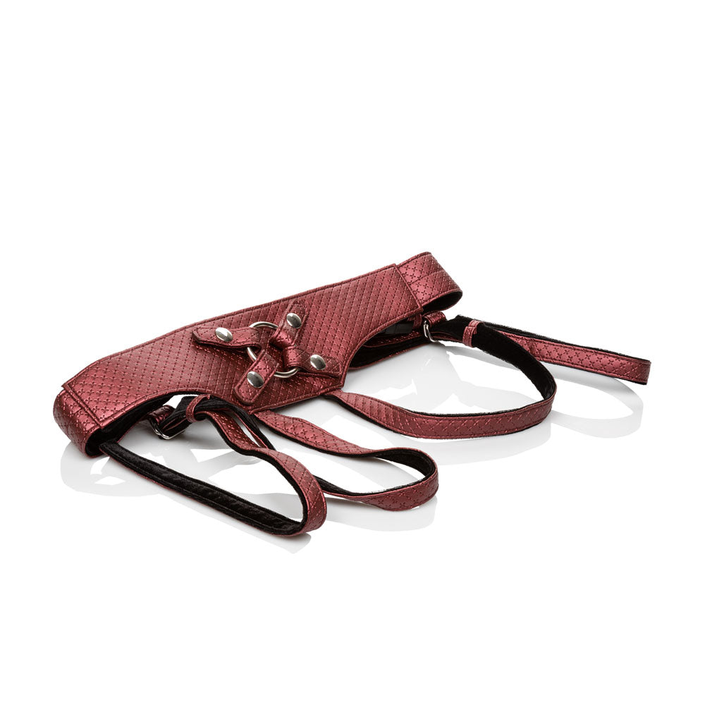 CalExotics Her Royal Harness the Regal Empress - Supportive Crotchless Harness - Red