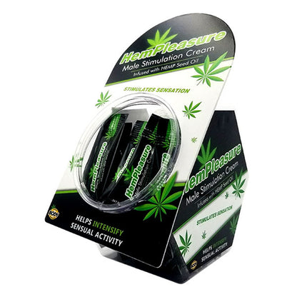 Body Action Hempleasure for Men Maximum Strength Arousal Cream – 50 Pc Fish Bowl Display