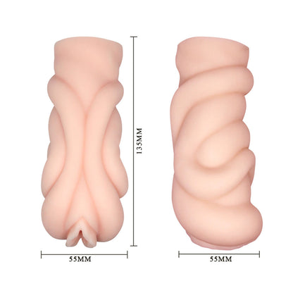 Pretty Love Crazy Bull Realistic Anime 3D Vagina Masturbator - Beige