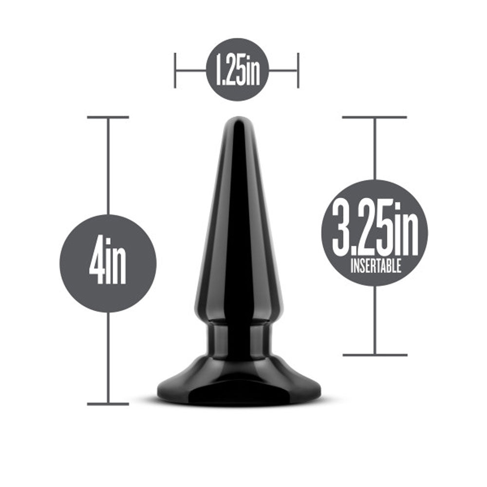 Anal Adventures Vibrating Anal Pleaser - Multi-Speed - Black