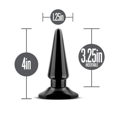 Anal Adventures Vibrating Anal Pleaser - Multi-Speed - Black