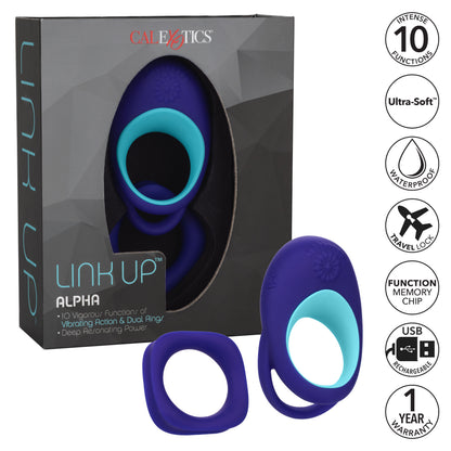 CalExotics Link Up Alpha Vibrating Couples' Enhancer Ring – Multi
