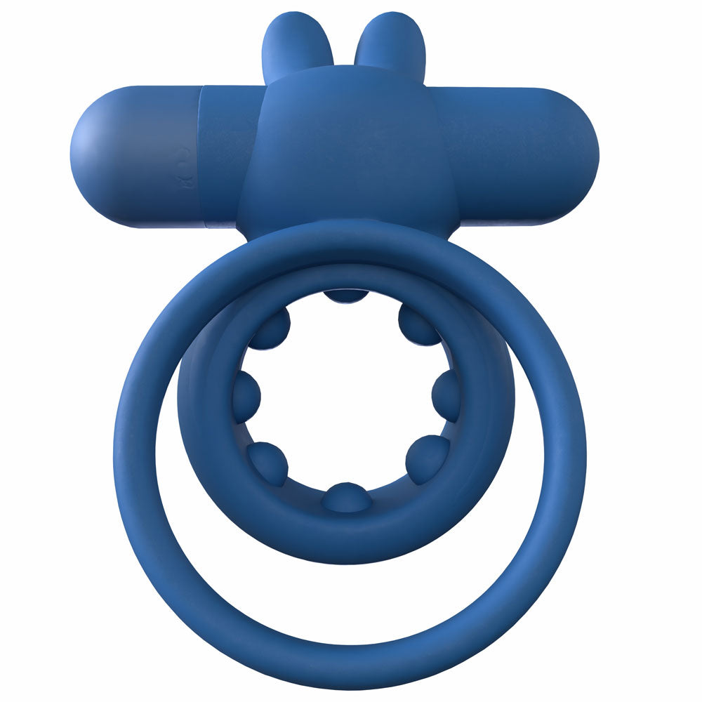 Screaming O Ohare Rechargeable Bullet with Rabbit Ears – Blue