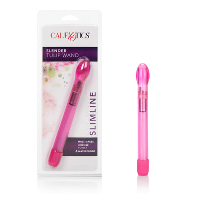 CalExotics Slender Tulip Wand – Multi-Speed Vibrating Wand – Pink