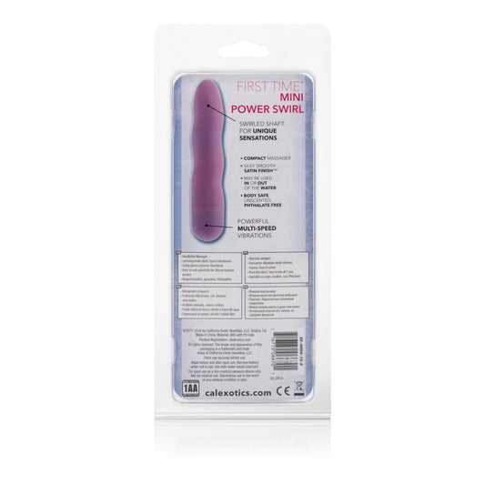 CalExotics First Time Mini Power Swirl Vibrator – Pink