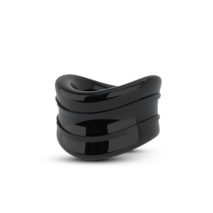 Blush Stay Hard Beef Ball Stretcher - 1 Inch Diameter - Black