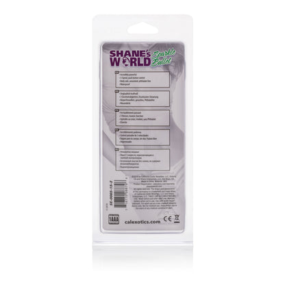 CalExotics Shane's World Sparkle Bullet – Purple – 3-Speed Waterproof Vibrator