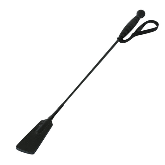 Sportsheets Slender Impulse Crop - Black - Long Shaft for Broader Impact