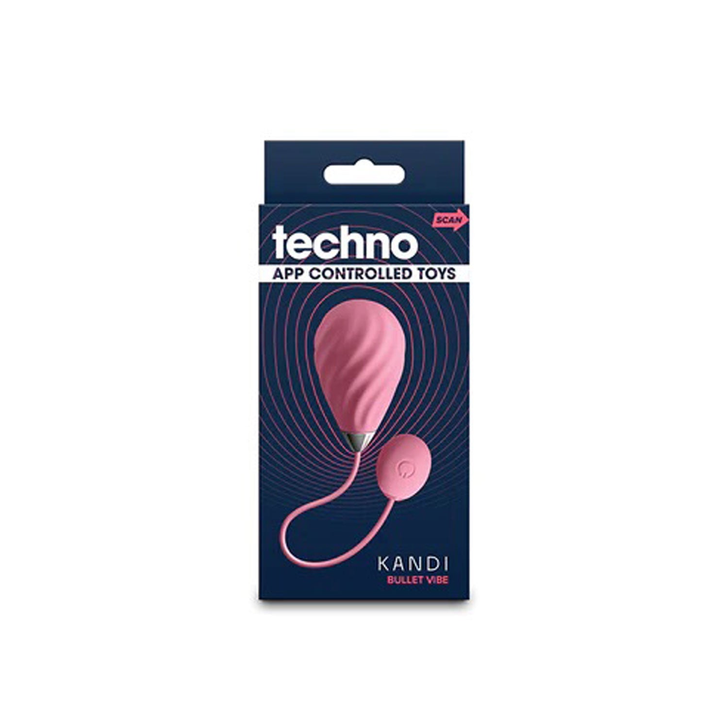 Techno Kandi Insertable Vibrator with App Control – Pink