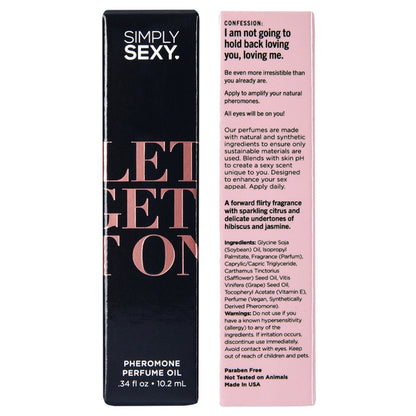 Simply Sexy Lets Get It on - Pheromone Perfume Oil Roll on - .34oz | 10.2ml